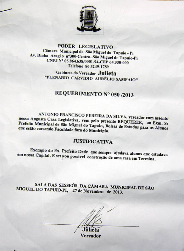 Vereador Julieta Requer Bolsa De Estudos Para Alunos De Faculdade