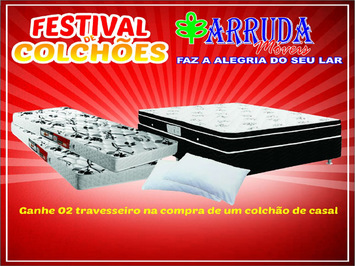 Loja Arruda Móveis de SMT promove mega Festival de colchões