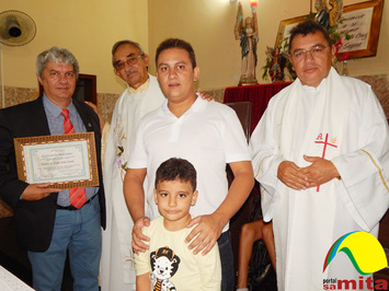 Vereador Paiva Junior recebe homenagem da paroquia de São Miguel