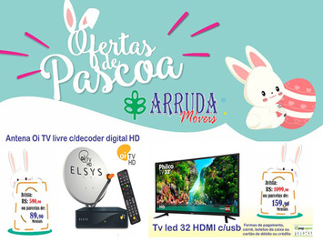 Loja Arruda Móveis promove Mega oferta da semana de Páscoa