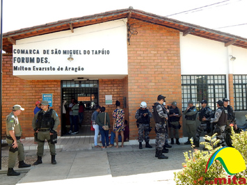 Acusado de chacina é julgado na cidade de São Miguel do Tapuio