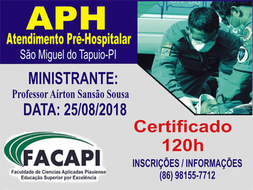 Abertas as inscrições para o curso de APH em São Miguel do Tapuio