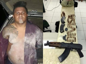 Dupla abandona carro com fuzil AK-47 no município de Buriti dos Montes
