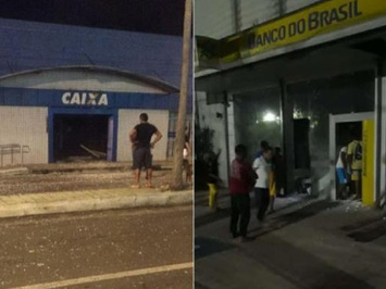 Criminosos explodem agências bancárias na cidade de Campo Maior