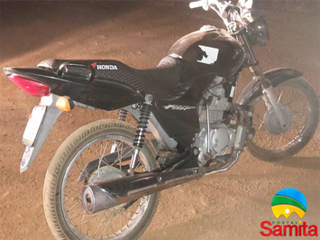Polícia Militar recupera moto que foi furtada em menos de 30 minutos