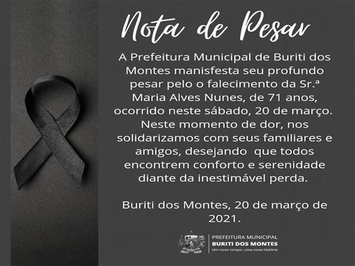 Município de Buriti dos Montes registra a terceira morte por Covid-19