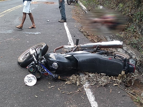Homem sofre acidente de moto na PI-115, próximo à comunidade Bom Jardim