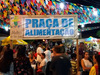 Praça de alimentação ficou lotada nos quatros dias de festejo junino