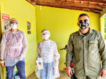 Saúde e Policia realizam ações de conscientização em Juazeiro do Piauí