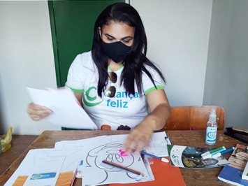 Criança Feliz mantém atendimento durante a pandemia do Coronavírus