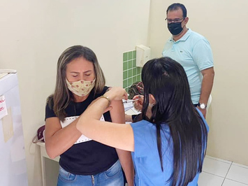 Município tem mais de 40% da população vacinada contra Covid-19 com a 1ª dose