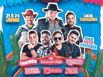 Prefeito de SMT anuncia atrações para o XX Festival junino de Quadrilhas 