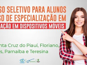 IFPI oferta Especialização em Programação para Dispositivos Móveis