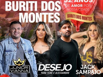 Prefeito de Buriti dos Montes confirma atrações para festa de aniversário da cidade