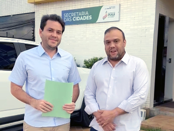 Pompilím assina Ordem de Serviço para construção de praça na comunidade Palmeira de Cima