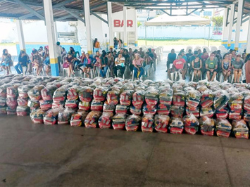 Prefeitura de São M. do Tapuio distribui cestas básicas para a população de baixa renda