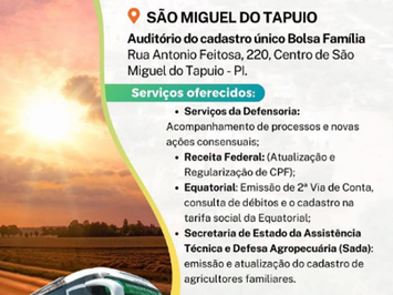 Defensoria Pública realiza mutirão de atendimentos jurídicos gratuitos em SMT nesta terça-feira (13)