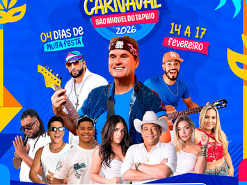 Prefeitura de São Miguel do Tapuio divulga atrações do Carnaval 2026