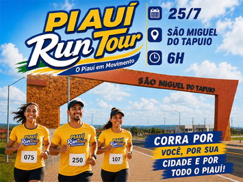 São Miguel do Tapuio sediará etapa do Piauí Run Tour no dia 25 de julho