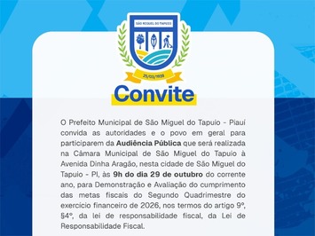 Prefeitura de SMT convoca população para audiência pública sobre metas fiscais
